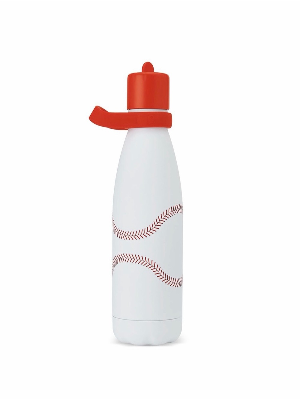 NEW S’well Home Run Baseball Water Bottle with Flip Straw Lid, 17oz.